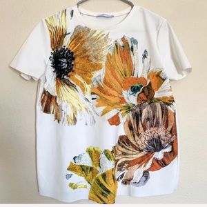 Zara Sunflower Fall Shimmering Top